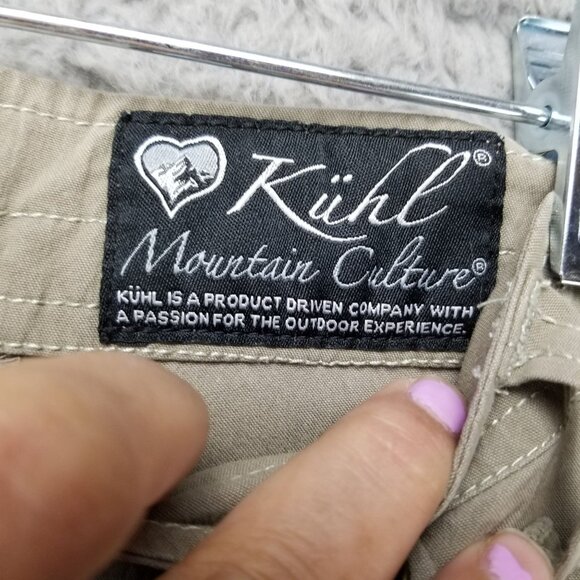 Kuhl Pants Womens 14 Tan Stretch Roll Tab Cargo Gorpcore - Picture 7 of 16